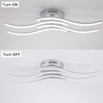 white wavy light fixture