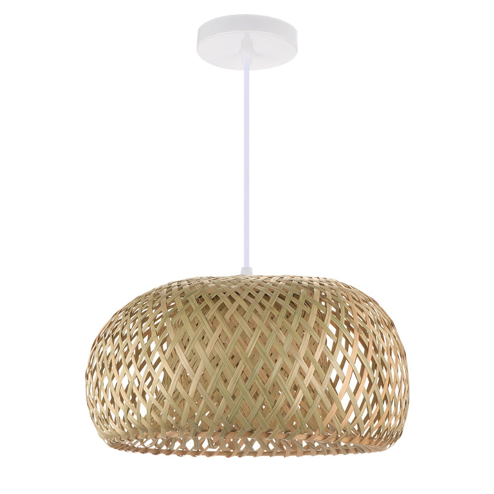 wicker pendant lights