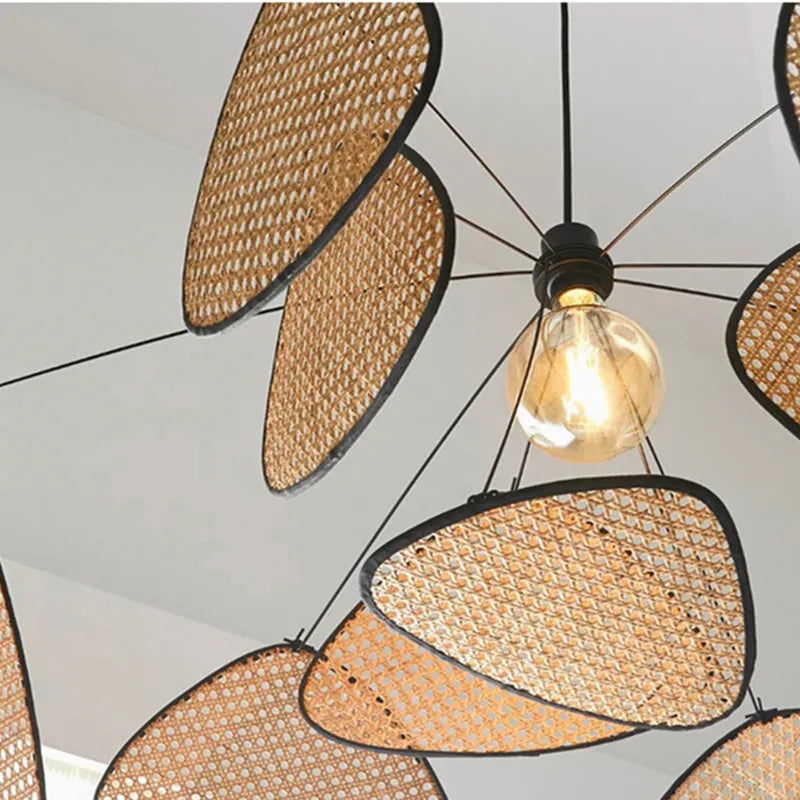 wicker chandelier