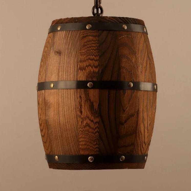 wine barrel wood pendants