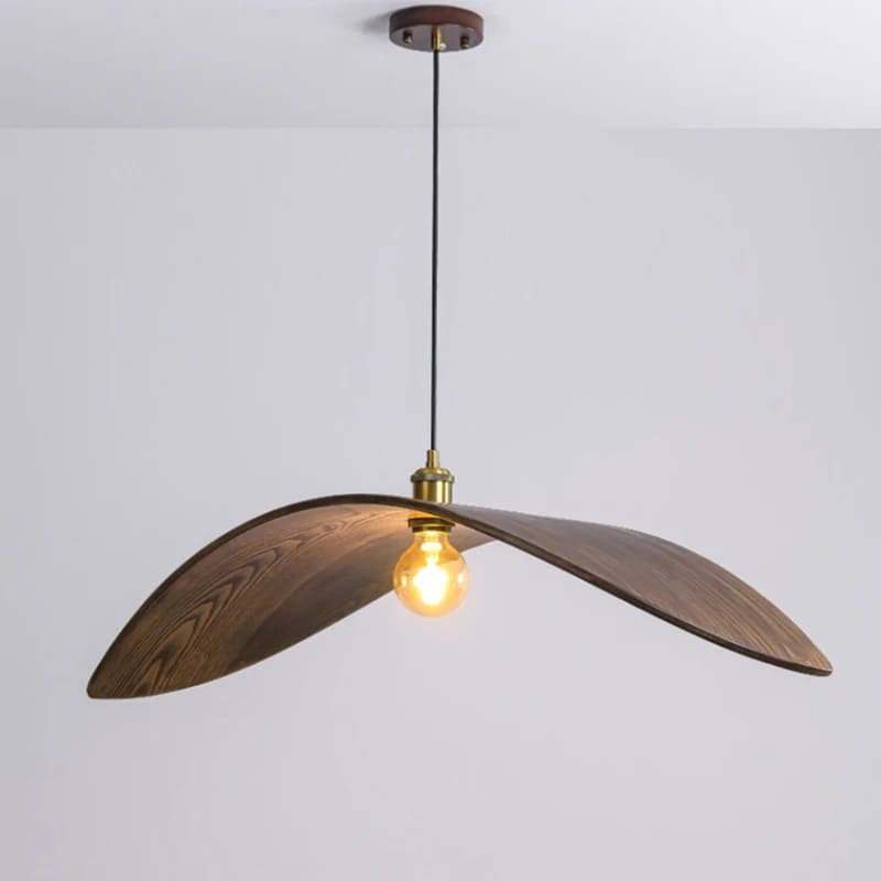 Fumiko Pendant Lighting Wood Shade