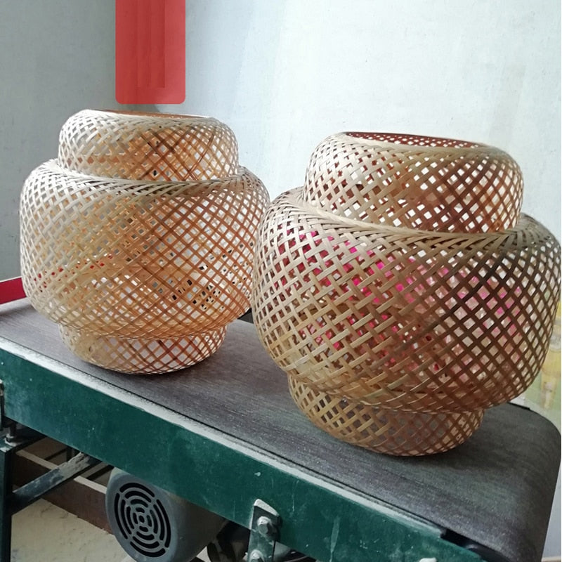 woven lamp shade