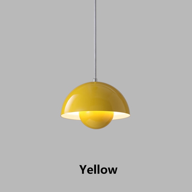 yellow flowerpot pendant