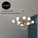 12 lights globe pendant chandelier