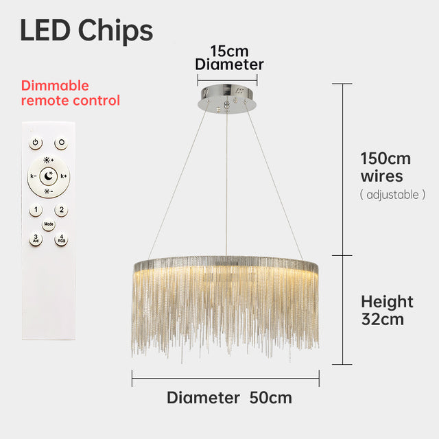 20 inch round crystal raindrop chandelier