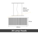30 heads linear light fixtures