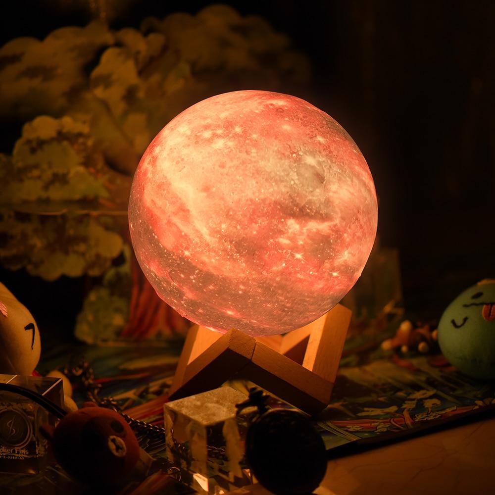 3D printed moon lamp with remote control