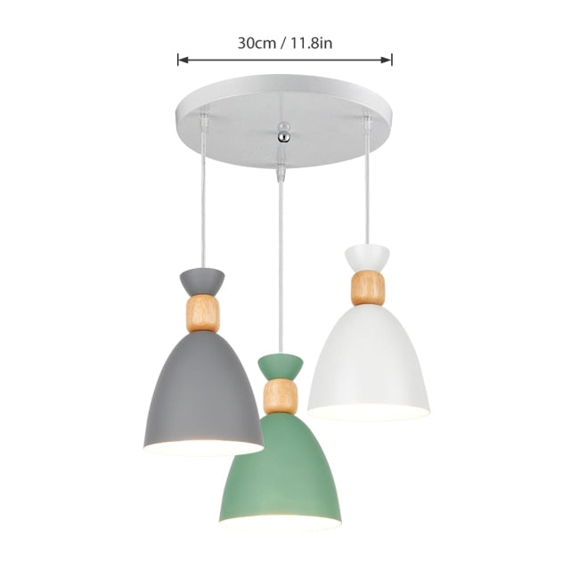3 light modern round chandelier dining room