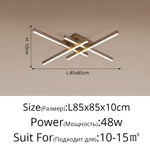 4 heads gold linear ceiling light