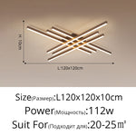 6 heads gold linear ceiling light