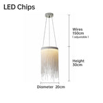 8 inch raindrop chandelier