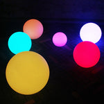 led garden ball light