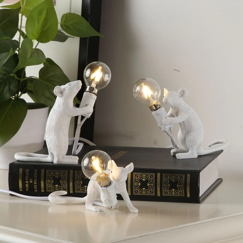 mouse led table lamp lighting homei