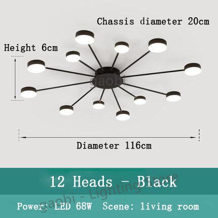 black sputnik chandelier