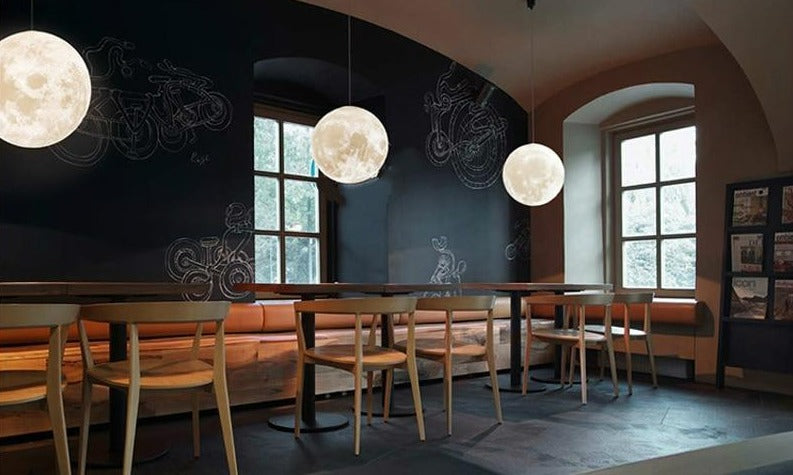 Moon-shaped night light with calming glow