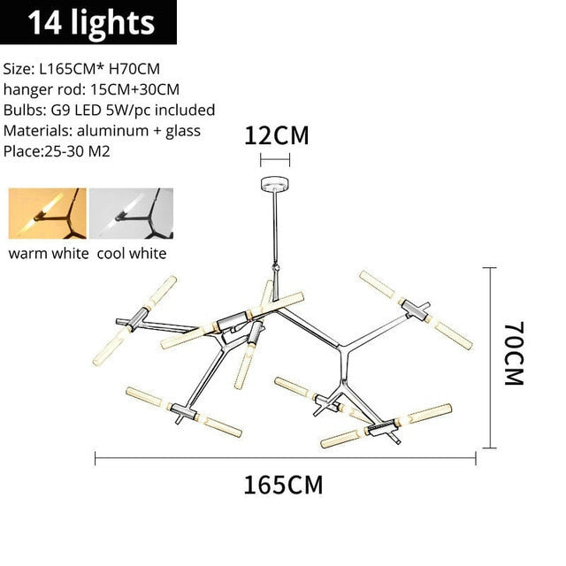 sputnik modern chandelier Lighting Homei