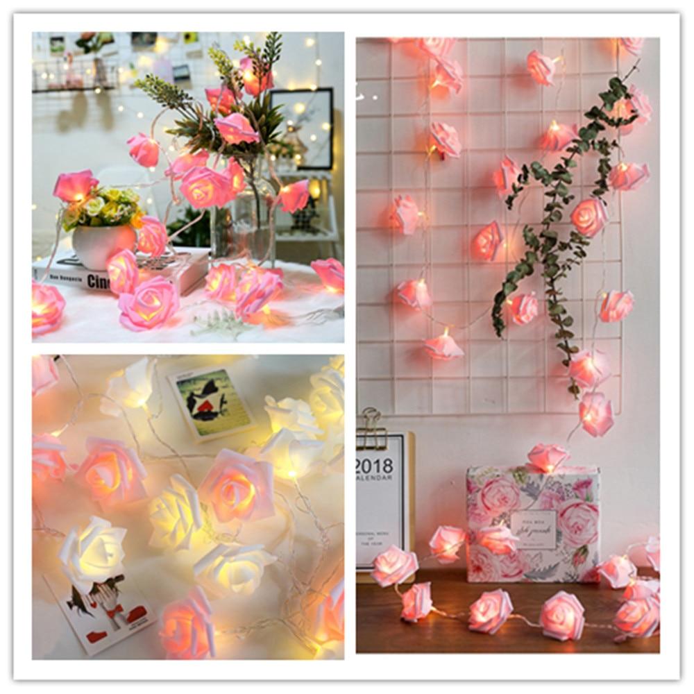 artificial rose flower light