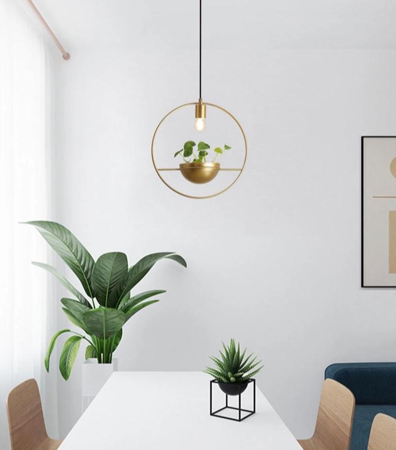 hanging planter lights