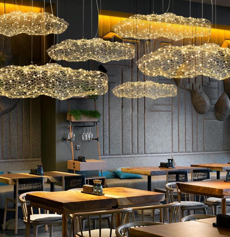 Modern Art Decor Star Lamp - Floating Ceiling Light for Interiors