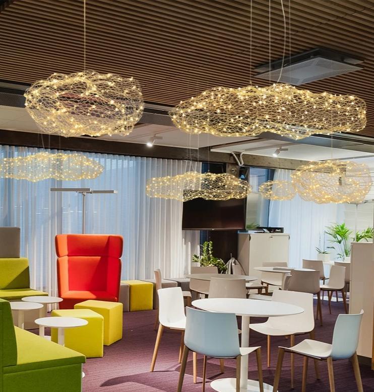 Dotted LED Cloud Lamp - Contemporary Art Ceiling Light