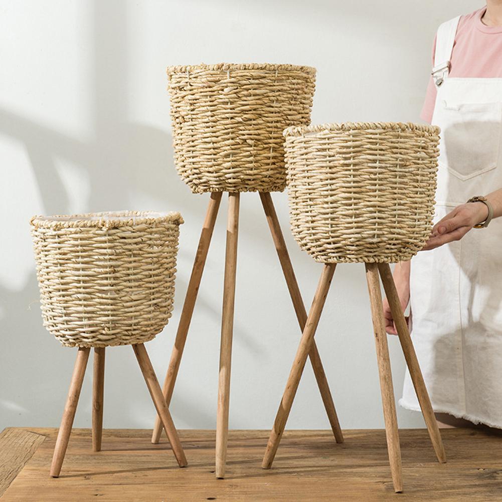 Bamboo Standing Basket Lalla Lamps Store