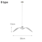 B Type Bird Wing Chandelier dimensions