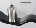 Bird wing chandelier ceiling mount and suspension cable