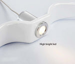 Integrated LED light source on bird wing chandelier