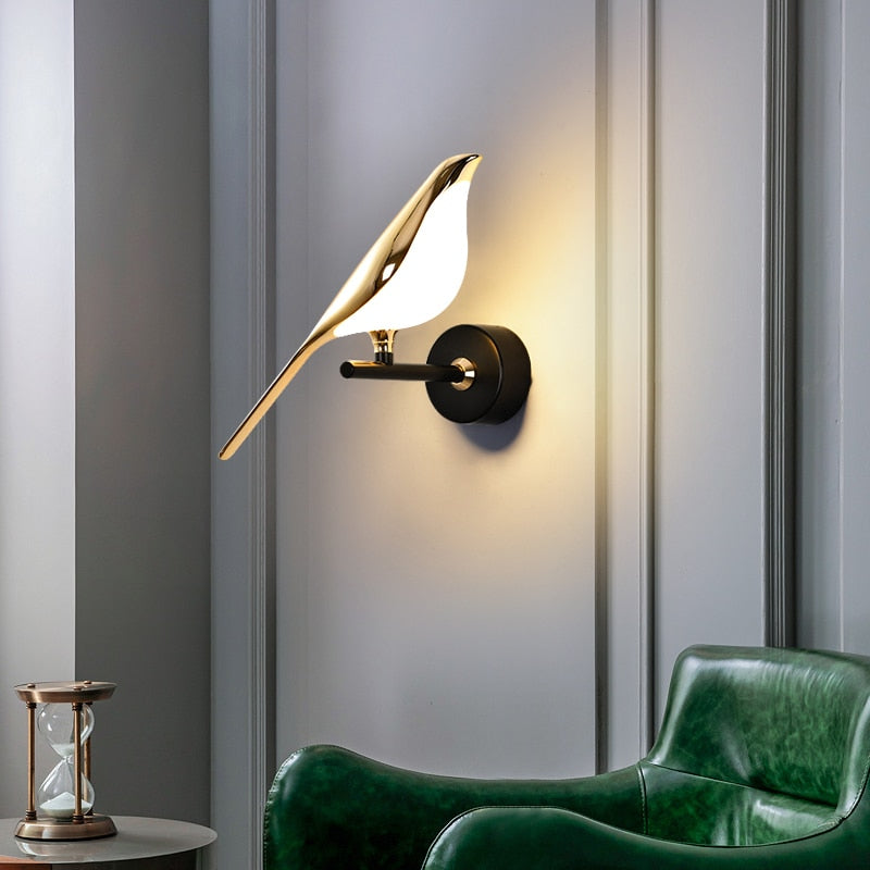 Bird Led Corner Wall Light Lighting Homei