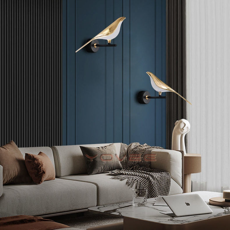 bird wall light for living room