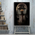 Black Nude Woman Canvas Wall Art - Lala Lamps Store