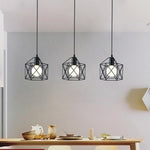 black cage light fixture