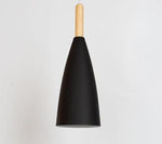 black cone pendant light