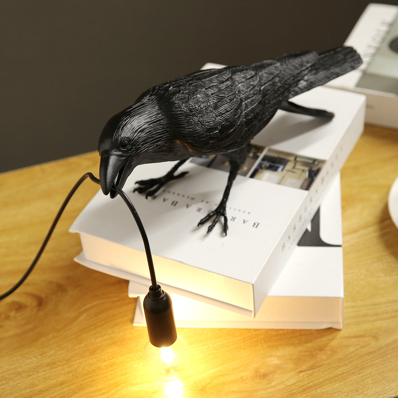 black crow table lamp