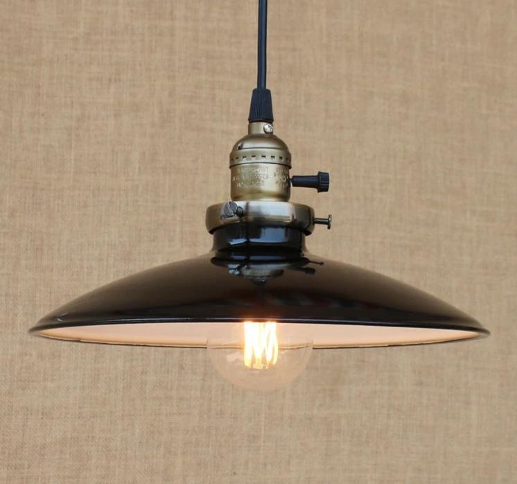 black industrial pendant lighting