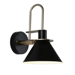 black industrial wall lights