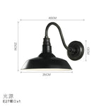 black industrial wall sconce lamp