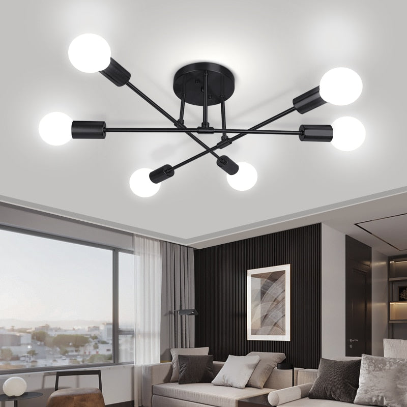 black large sputnik chandelier