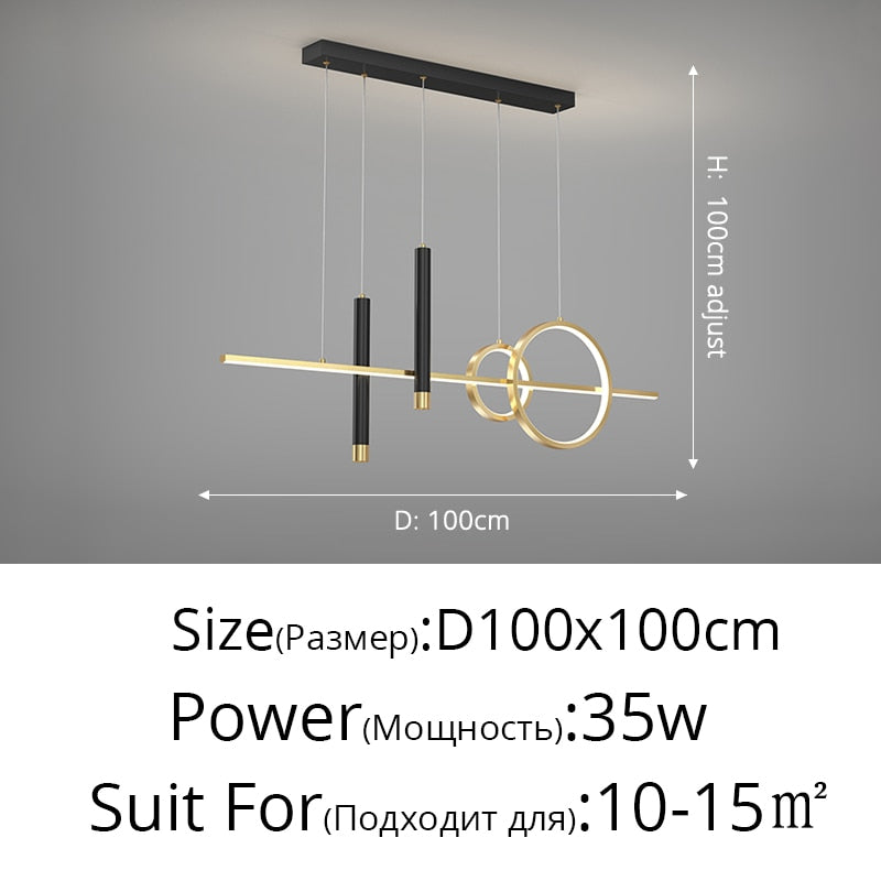 black linear light fixture​