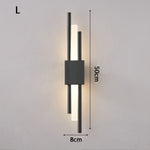 black linear wall light