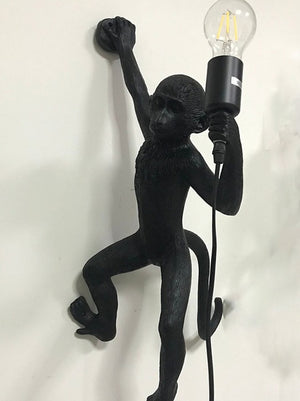 black monkey wall lamp