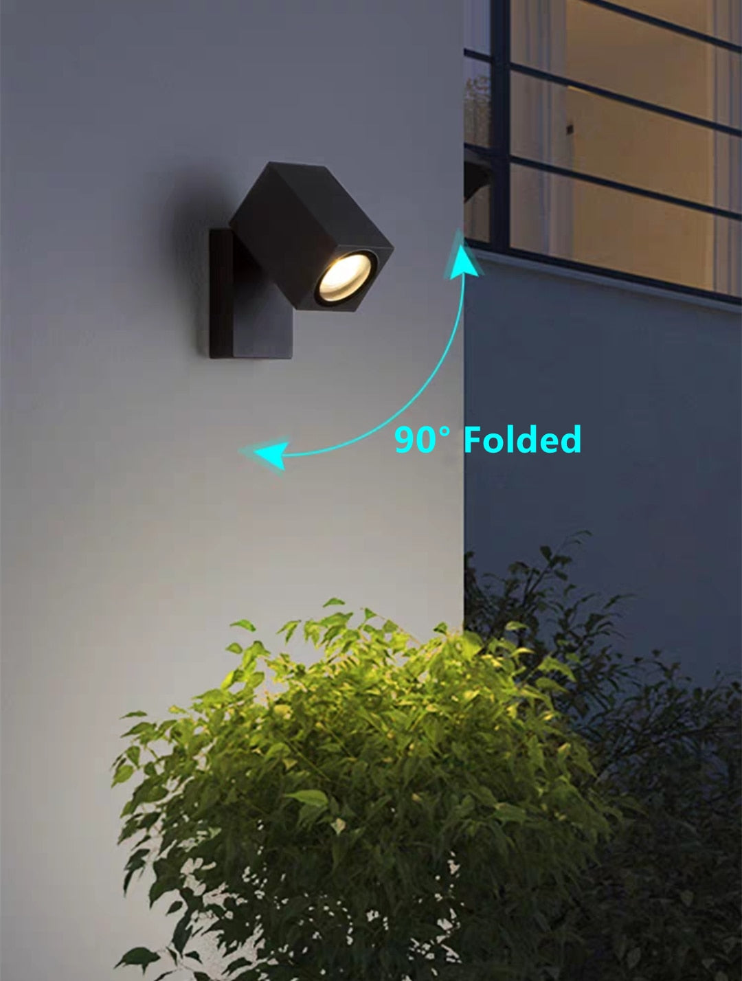 black outdoor led wall lights