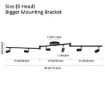 black track lighting size