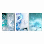 Blue Marble Wave Wall Art - Lala Lamps Store