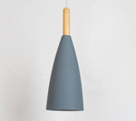 blue cone pendant light