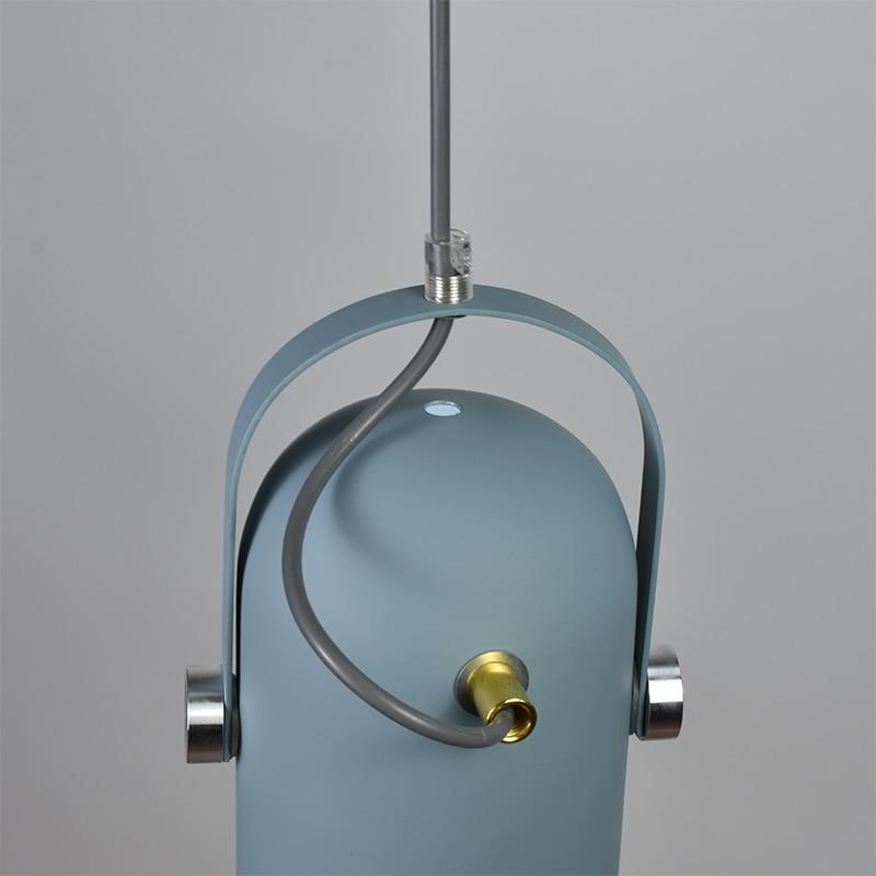 blue hanging spotlight