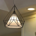 iron cage pendant light black