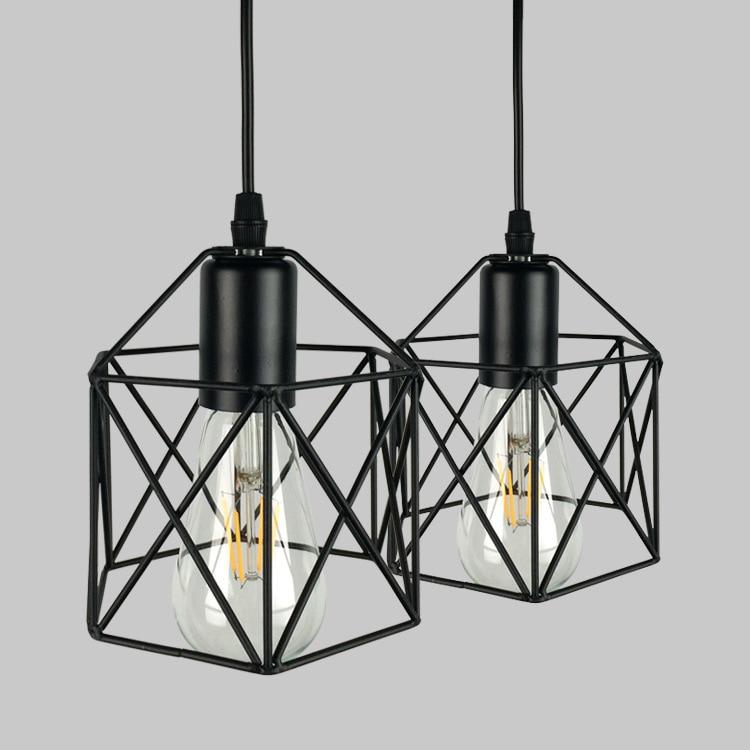 caged light fixture