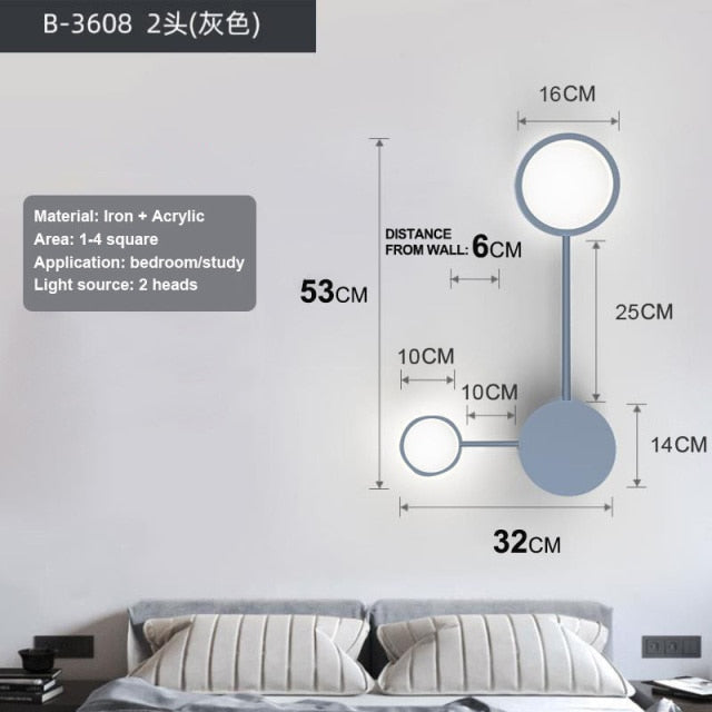circle light on wall​