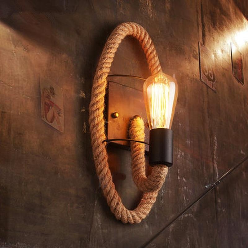 Cluv Round Rope Wall Lamp